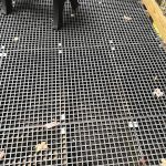 A fiberglass grating platform at a park, similar to products from Direct Metals®, the best place to buy fiberglass grating.